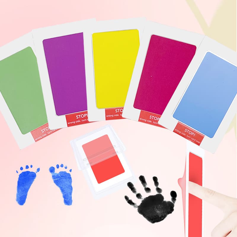 Pet Dog & Cat Paw Print Ink Set Pad Baby Handprints Safe Non-toxic Wash Free Easy Clean Diy Handprints Footprints Pet Souvenirs